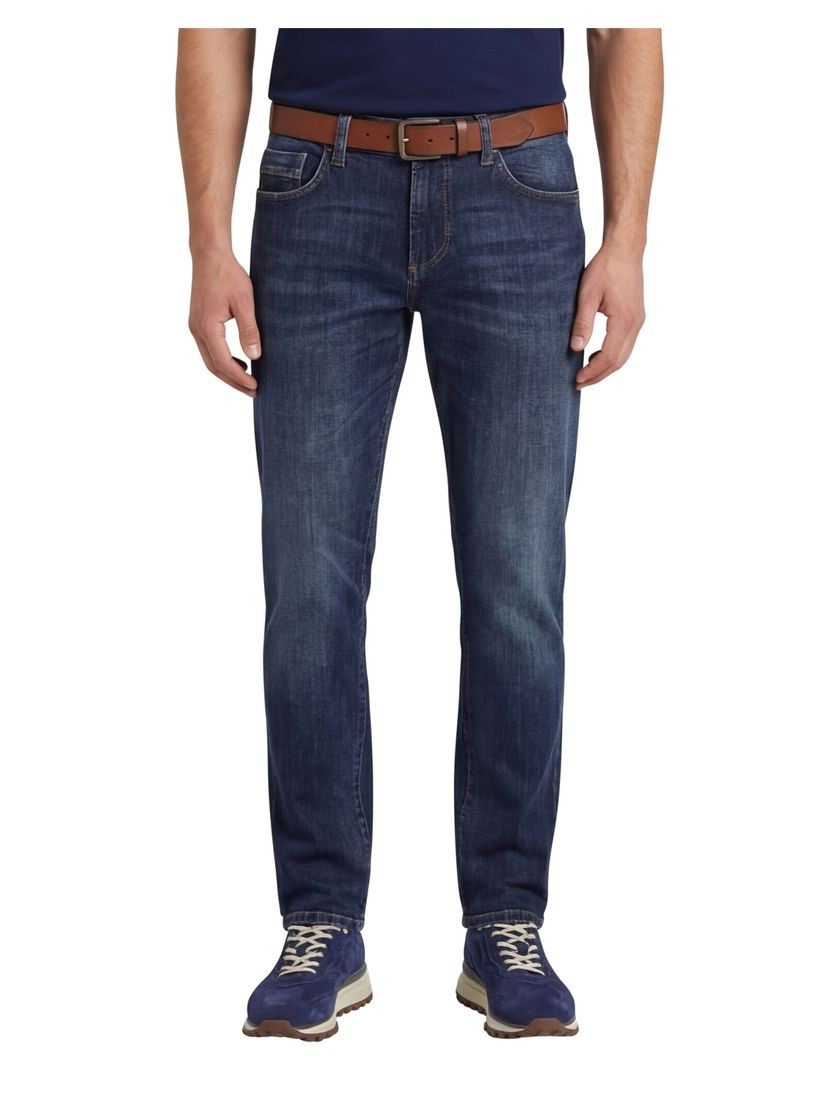 Camel Active broek 5-pocket blauw Houston normale fit