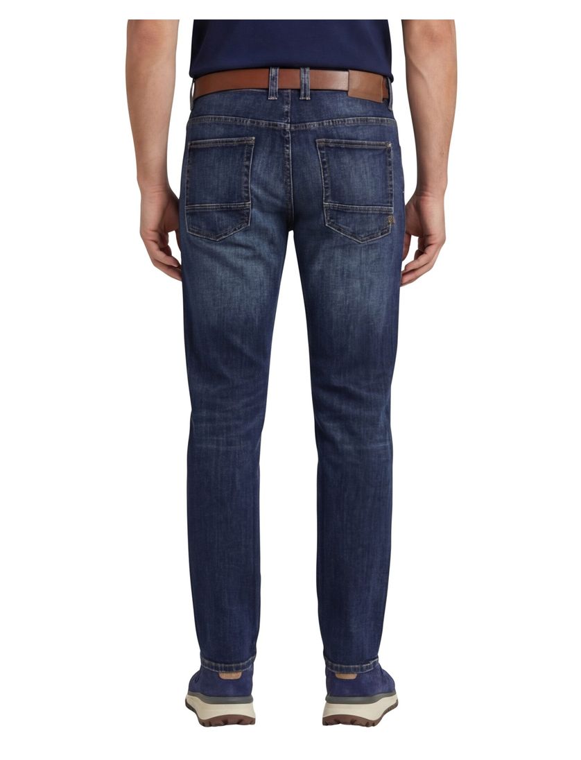 Camel Active broek 5-pocket blauw Houston normale fit