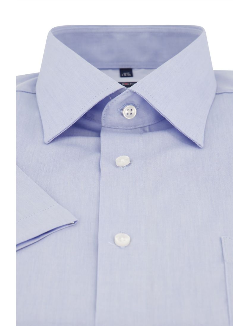 Casa Moda korte mouw overhemd wijde fit blauw