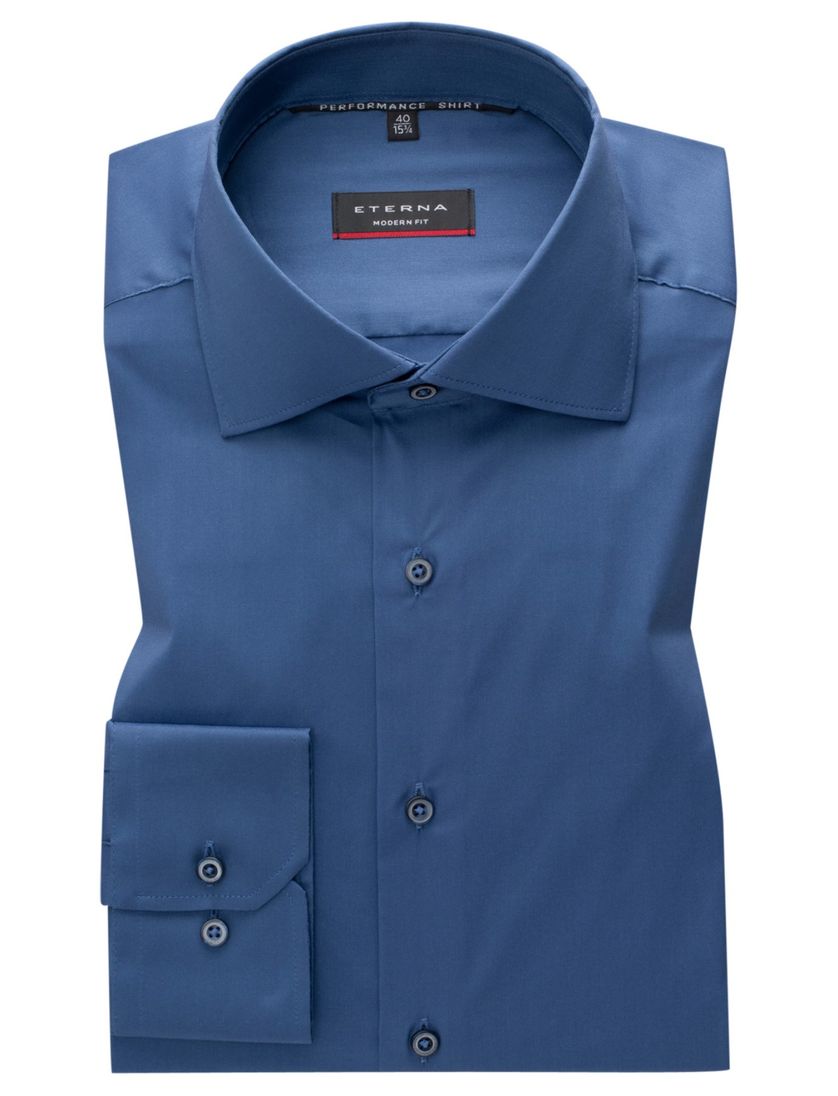 Eterna overhemd Modern Fit blauw