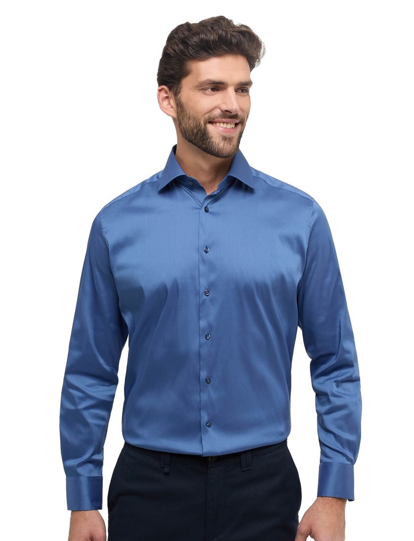 Eterna overhemd Modern Fit blauw