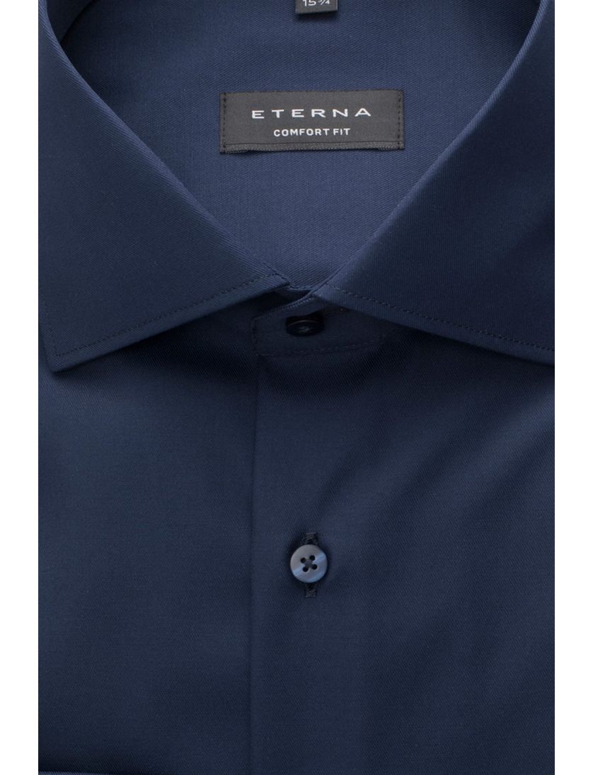 Eterna overhemd Comfort Fit donkerblauw