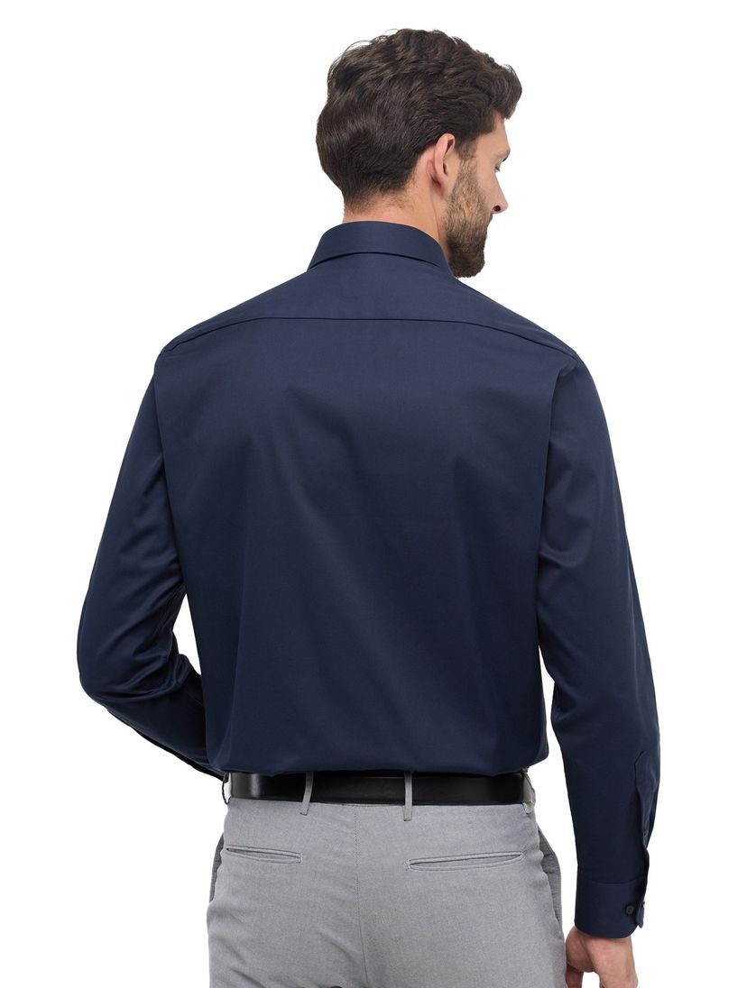 Eterna overhemd Comfort Fit donkerblauw