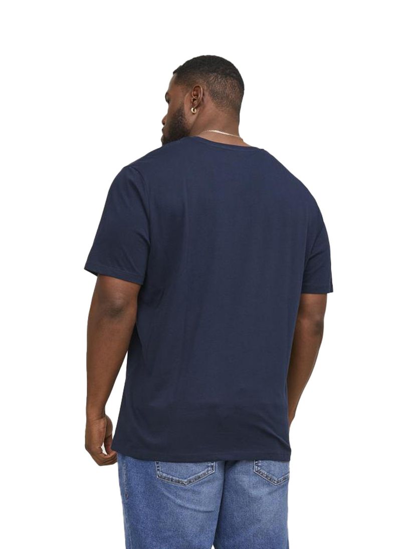 Jack & Jones t-shirt Plus Size donkerblauw