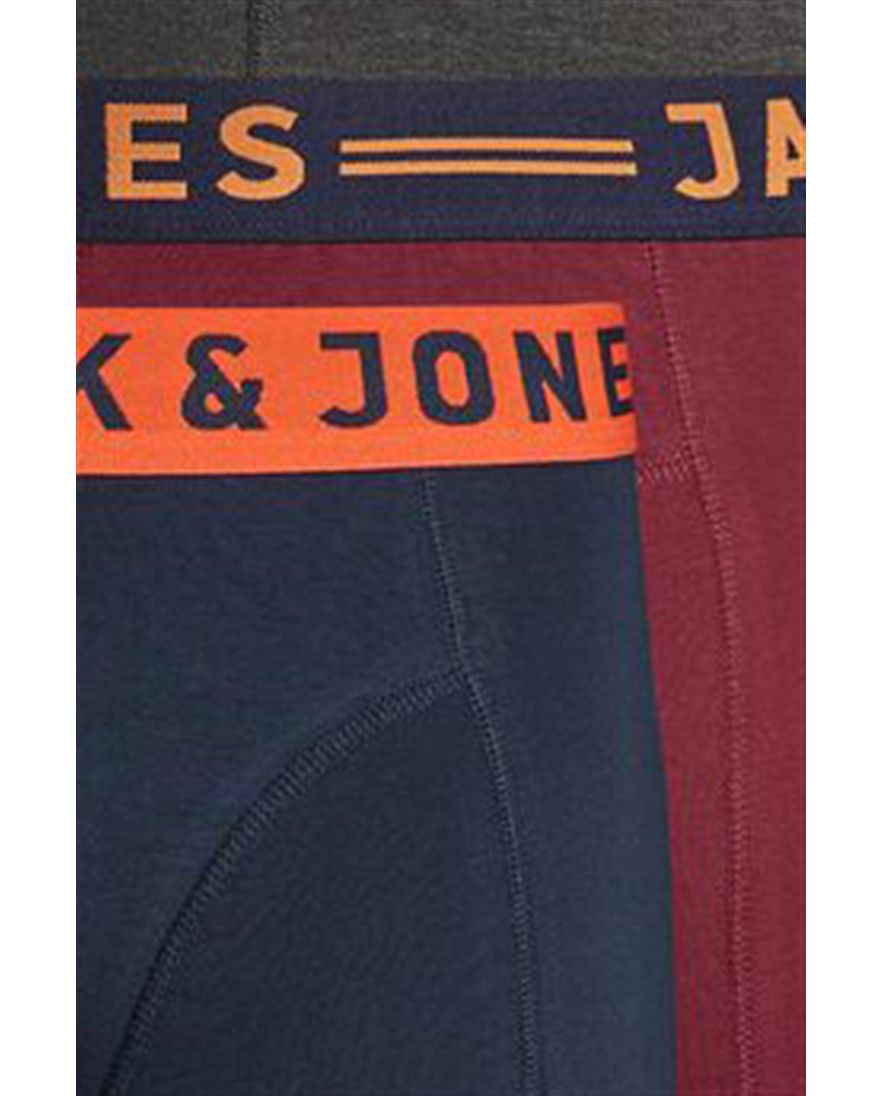 3-pack boxershorts Jack & Jones Plus Size navy bordeaux