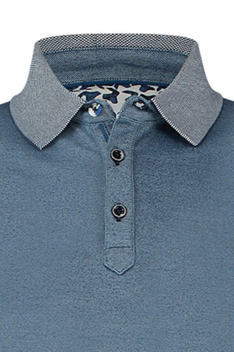 Blauwe polo lange mouwen ml 7 R2