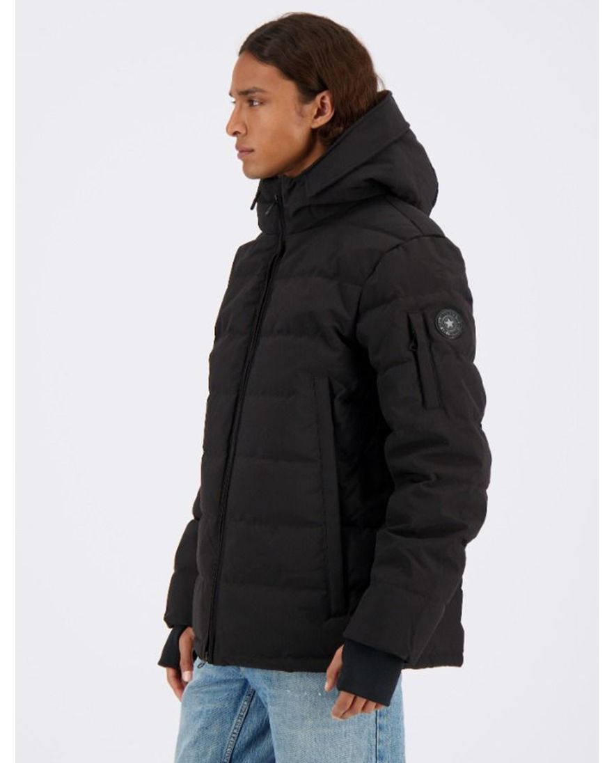 Zwarte Mitchell winterjas Airforce kort