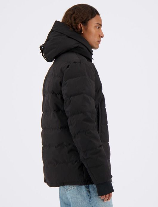 Zwarte Mitchell winterjas Airforce kort