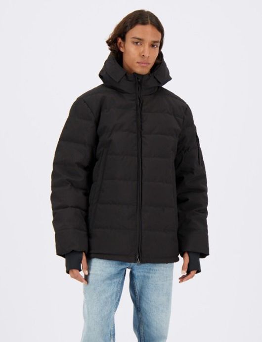 Zwarte Mitchell winterjas Airforce kort