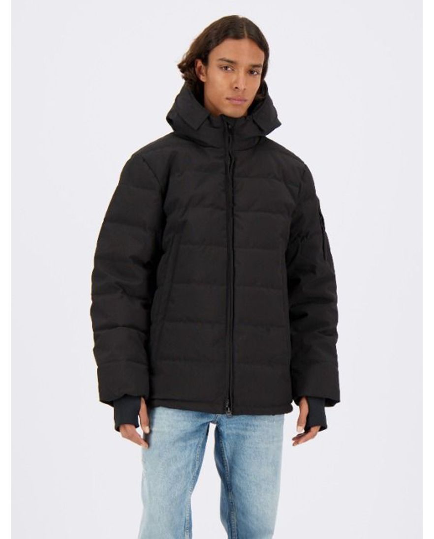 Zwarte Mitchell winterjas Airforce kort