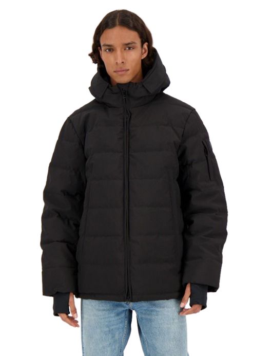 Zwarte Mitchell winterjas Airforce kort