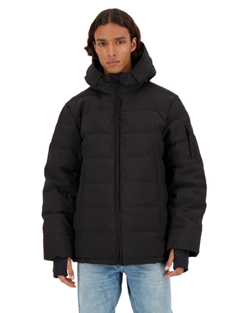 Zwarte Mitchell winterjas Airforce kort