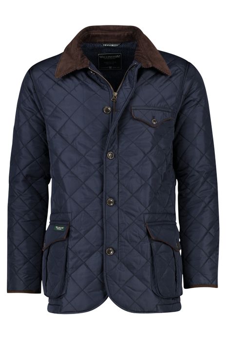 Wellington of Billmore tussenjas donkerblauw effen