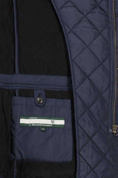 Wellington of Billmore tussenjas donkerblauw effen