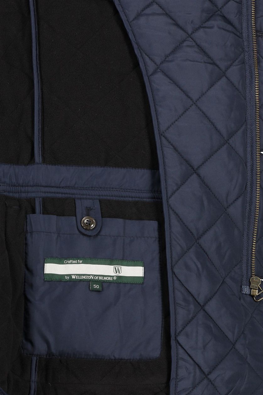 Wellington of Billmore tussenjas donkerblauw effen