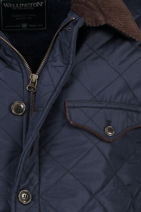 Wellington of Billmore tussenjas donkerblauw effen