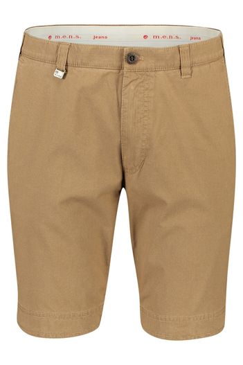 M.E.N.S. M.E.N.S. bermuda bruin Kuba effen katoen