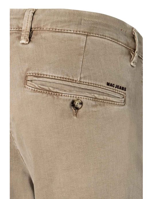pantalon Mac beige effen