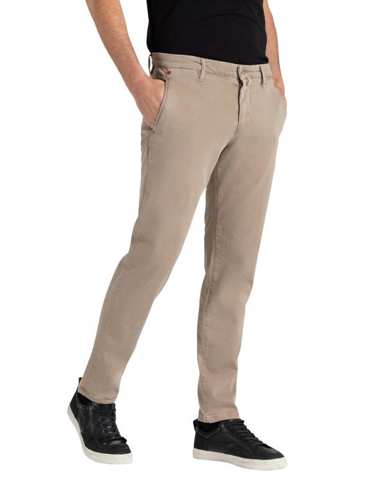 pantalon Mac beige effen
