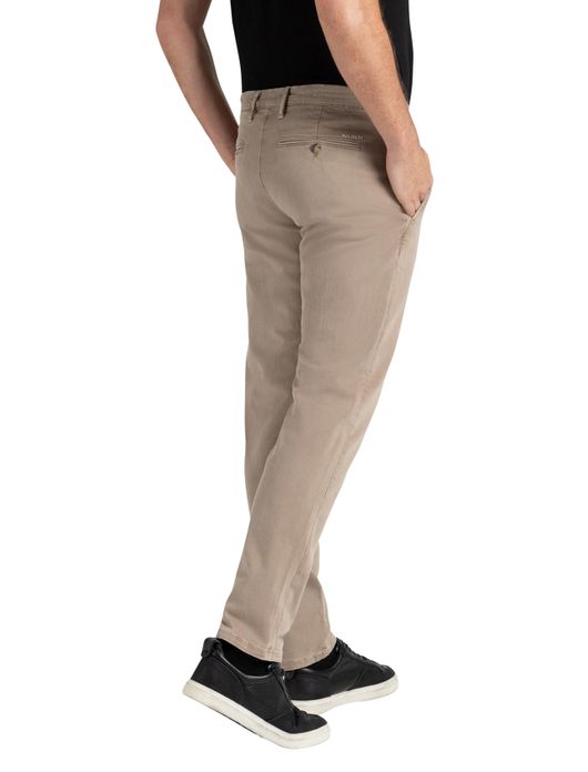 pantalon Mac beige effen