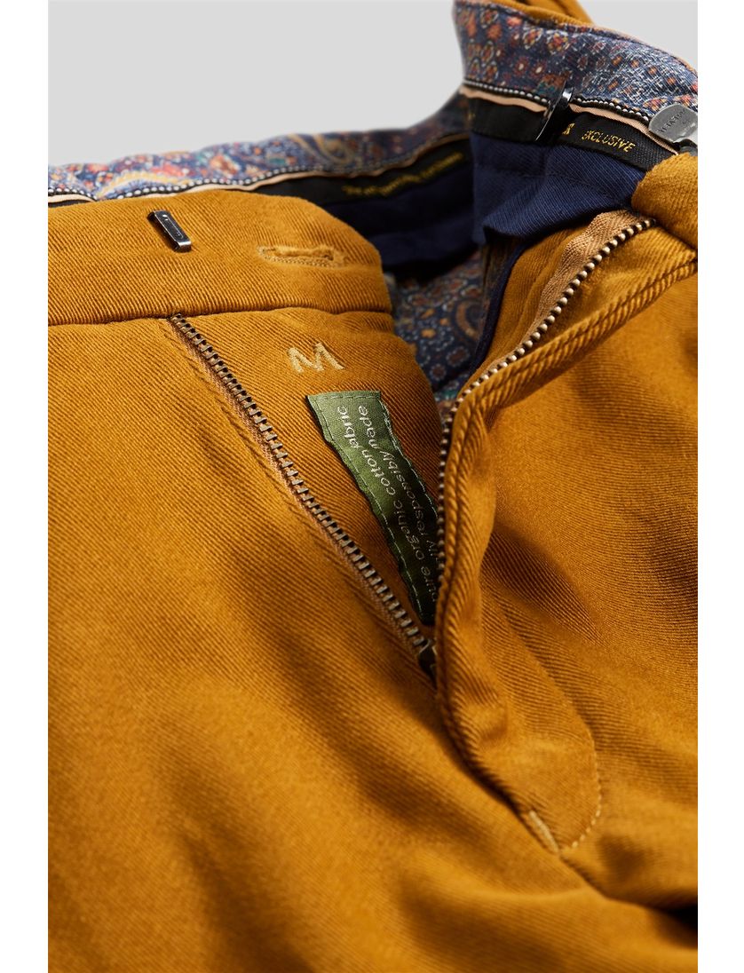Flatfront broek Meyer Bonn camel chino