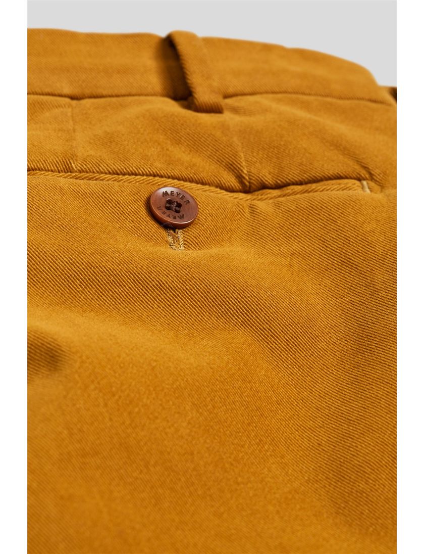 Flatfront broek Meyer Bonn camel chino