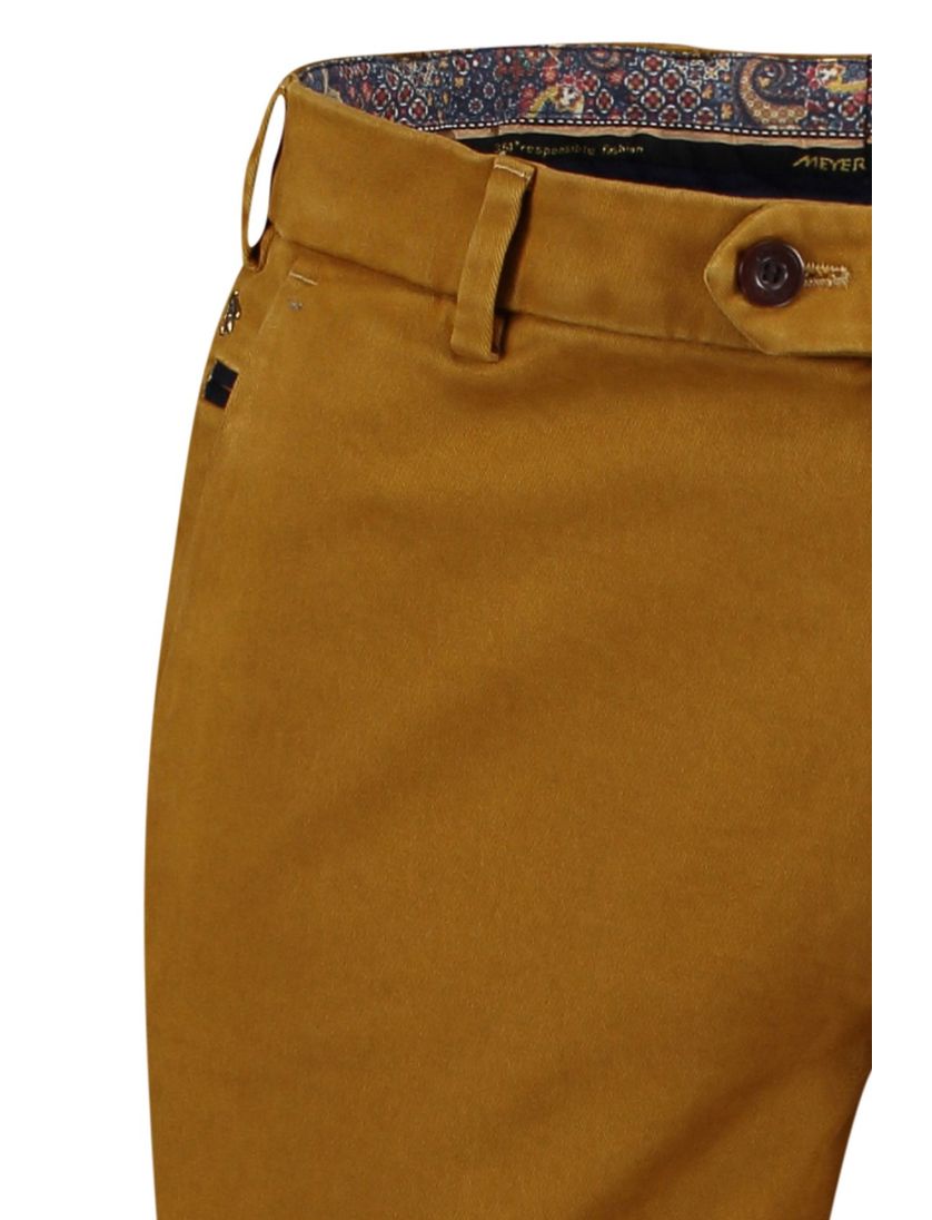 Flatfront broek Meyer Bonn camel chino