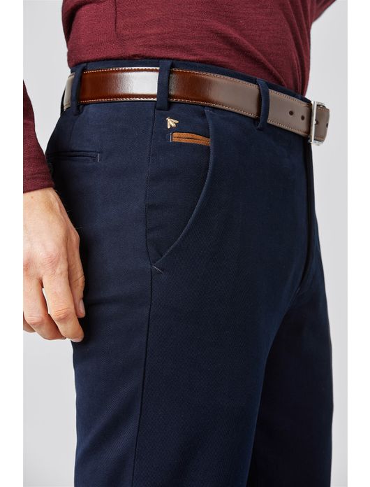 Meyer broek Bonn navy Super Stretch
