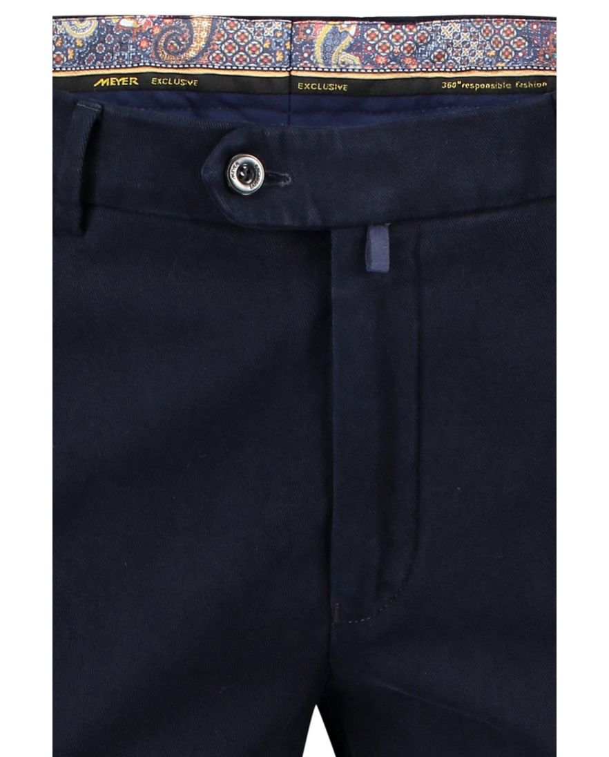 Meyer broek Bonn navy Super Stretch