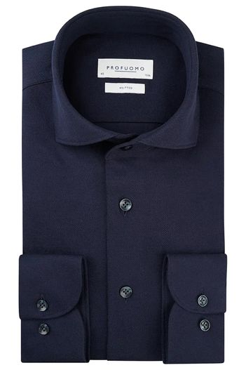 Profuomo Profuomo Knitted overhemd navy