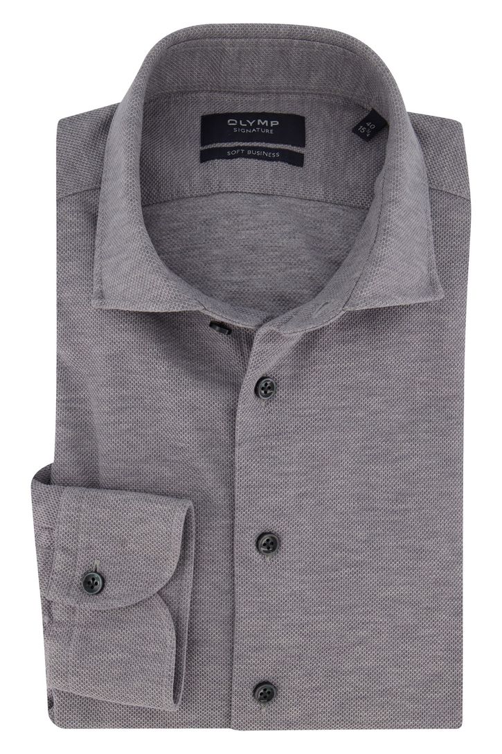 Grijs overhemd Olymp Signature