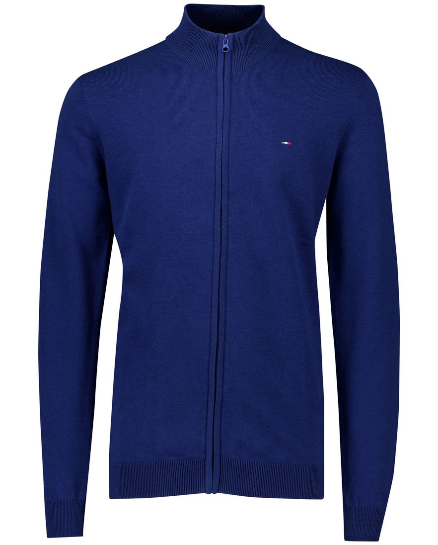 Portofino vest extra lange mouwen vest blauw long fit