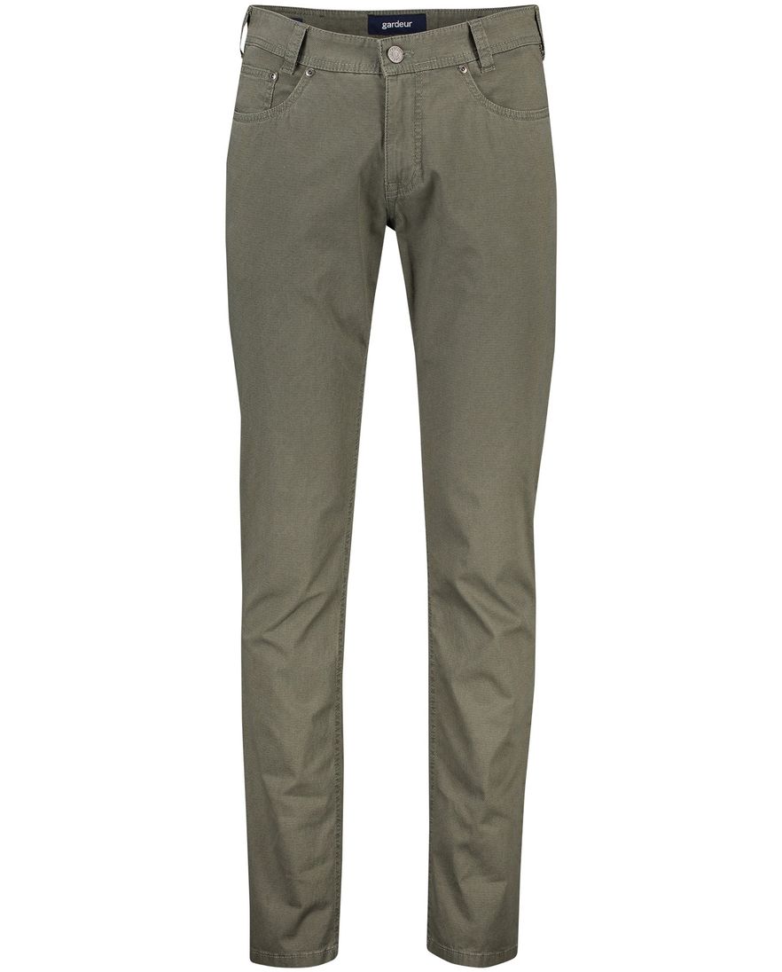 Gardeur pantalon groen katoen