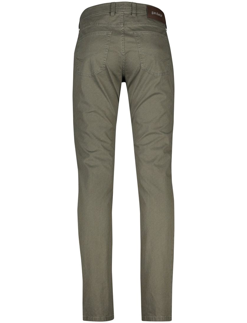 Gardeur pantalon groen effen katoen Sandro