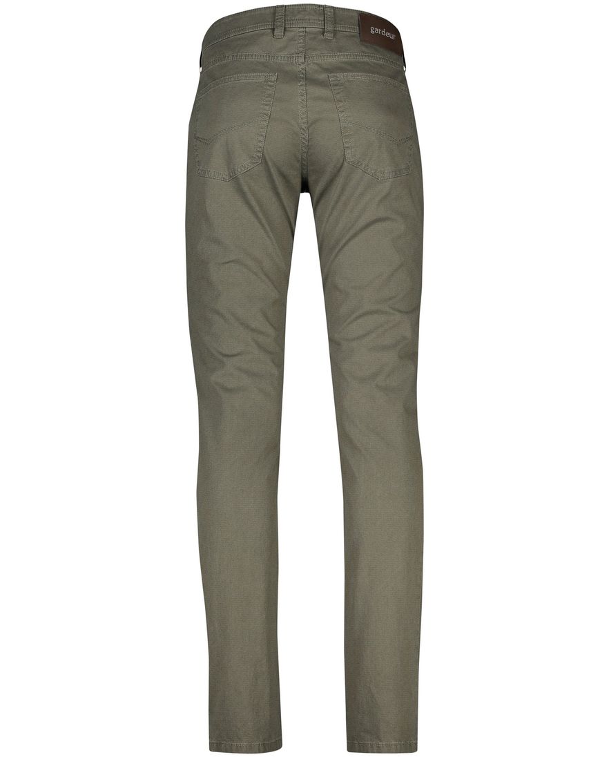 Gardeur pantalon groen katoen