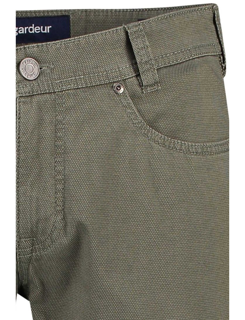 Gardeur pantalon groen effen katoen Sandro