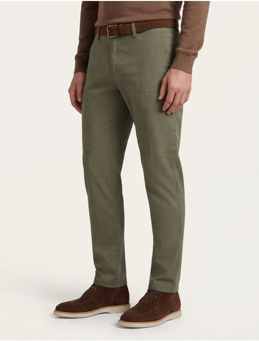Chino Gardeur Tapered Fit olijfgroen
