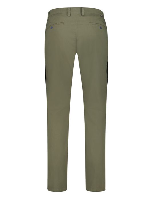 Chino Gardeur Tapered Fit olijfgroen