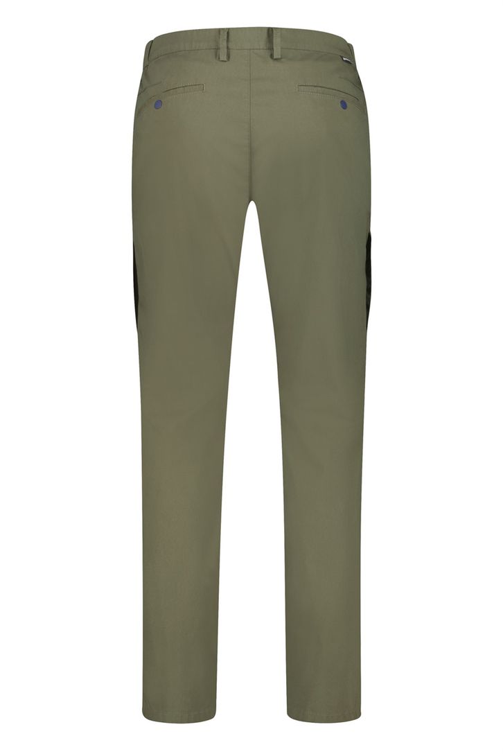 Gardeur olijgroene chino opgestikte zakken