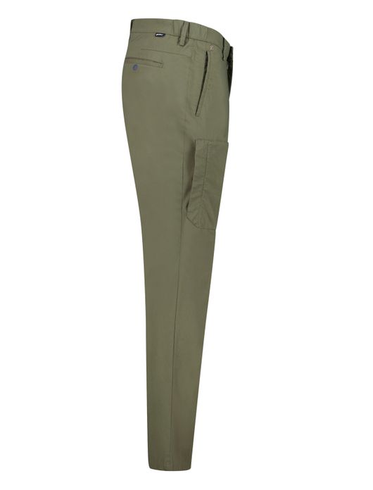 Chino Gardeur Tapered Fit olijfgroen