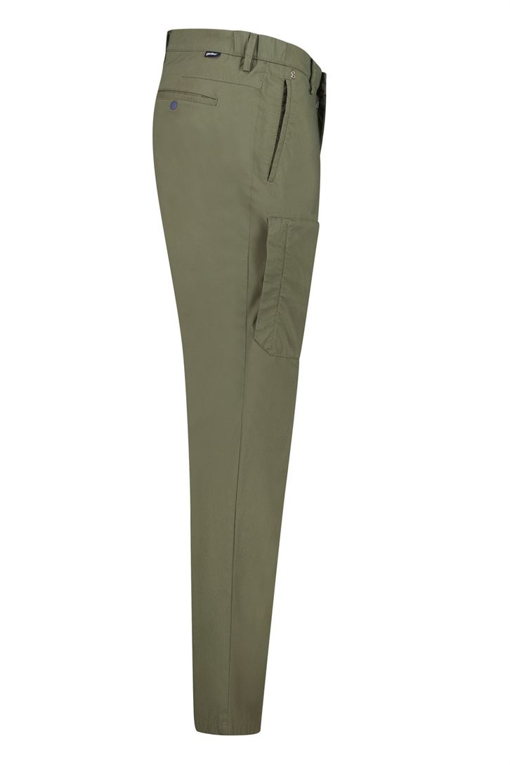Gardeur olijgroene chino opgestikte zakken