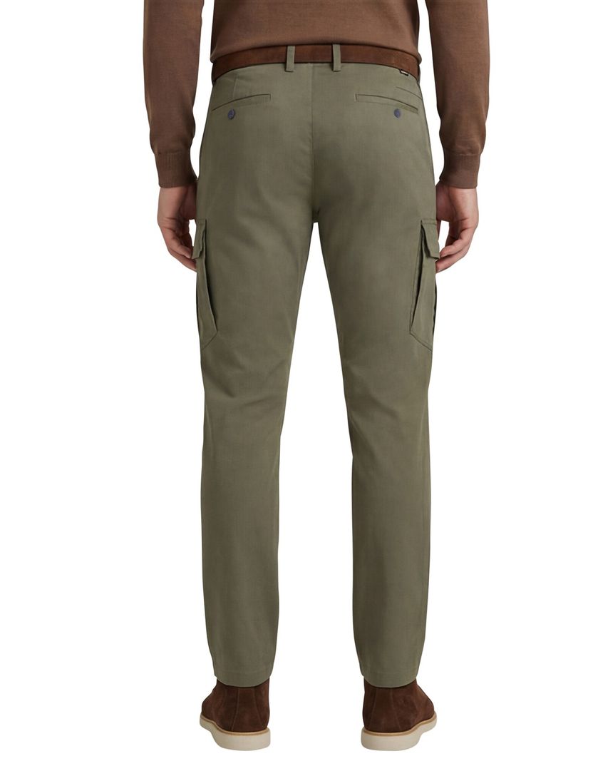 Gardeur olijgroene chino opgestikte zakken