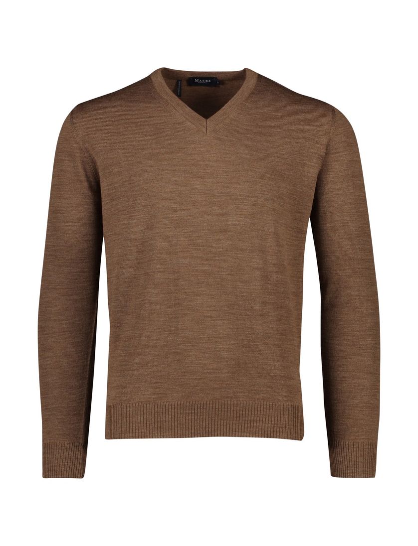 V-hals trui merinowol teddy Maerz