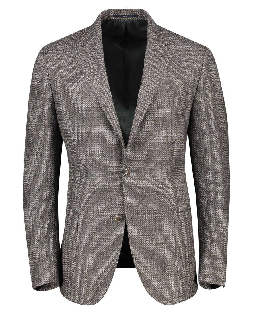 Dressler colbert bruin gemêleerd wol normale fit