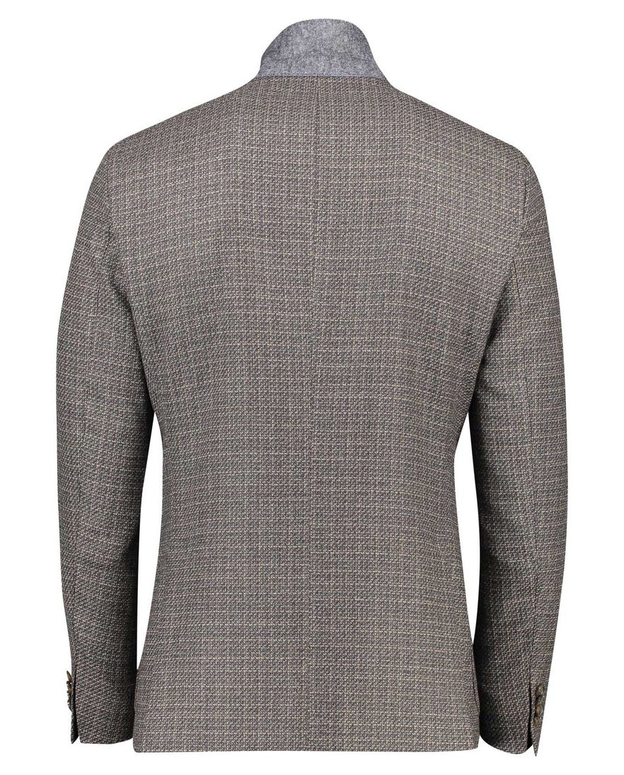 Dressler colbert bruin gemêleerd wol normale fit