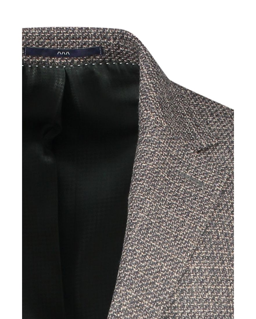 Dressler colbert bruin gemêleerd wol normale fit