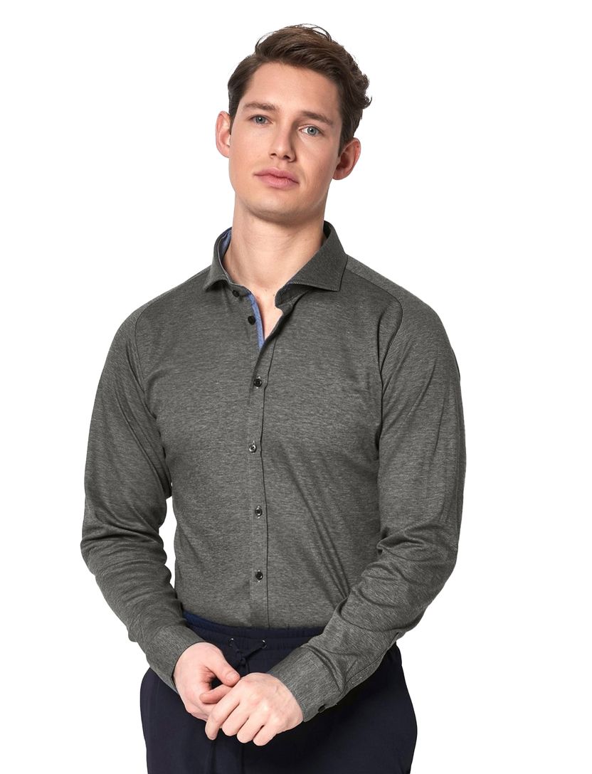 Desoto overhemd grijs New melange