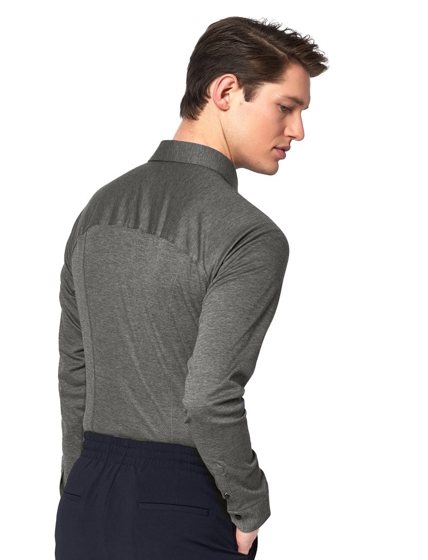 Desoto overhemd grijs New melange