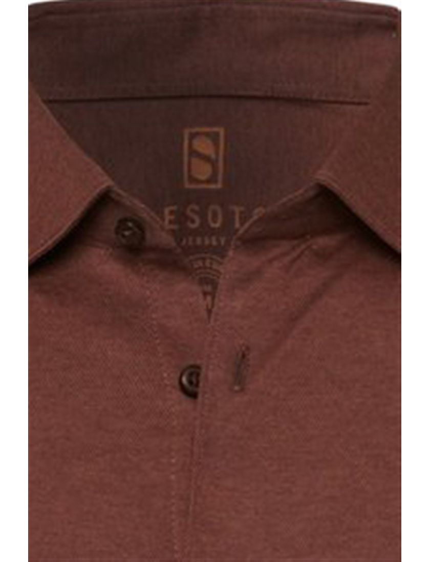 Desoto overhemd Kent bruin gemeleerd