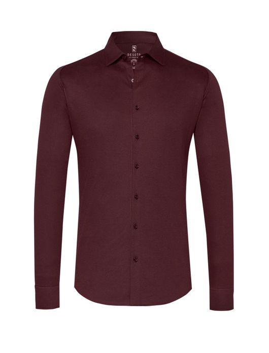 Overhemd Kent Desoto bordeaux